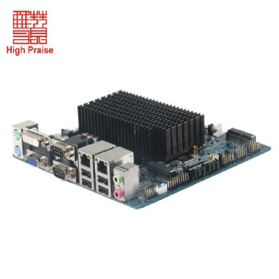 China Mini Fanless ATM ITX Intel J1900 CPU with LVDS Two LAN Motherboard for sale