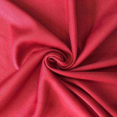 China Moisture-absorbent 100% Polyester Dyed Interlock Fabric Knitted Solid Interlock Fabric For Sportswear for sale