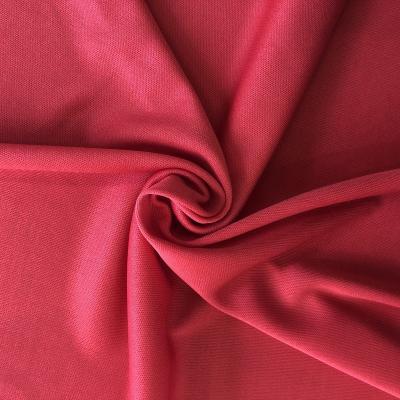 China 100% Sustainable Polyester Dyed Interlock Fabric Knitted Solid Interlock Fabric for sale