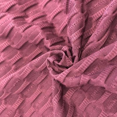 China High Quality Double Faced China Textile Polyester Stretch Jacquard Fabric For Dresses for sale