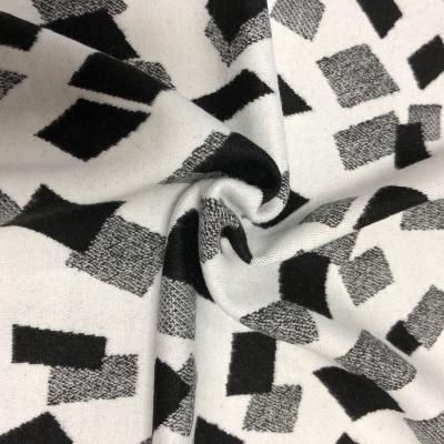 China China Manufacturer India Anti-Static Fabric Professional Imports Black White Square Jacquard Suiting Fabrics for sale