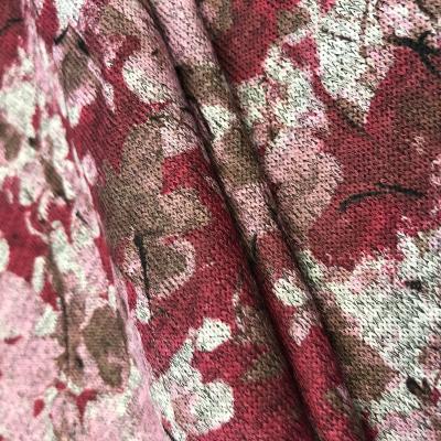 China Polyester And Spandex Print Long Sleeve Knitting Fabric for sale