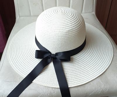 China Character Hotsale ready to ship big brim custom logo customized raffia straw hat popular for sale