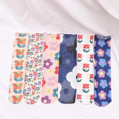 China Comfy Tulle Socks Girls Ladies Strawberry Flower Socks Summer Funny Cute High Quality Breathable Sporty Socks For Woman for sale