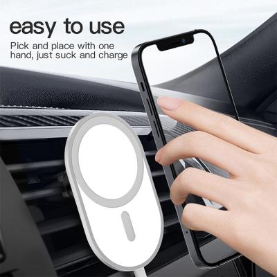 China Wireless Charger For Mobile Phone 15W Car Magnetic Holder Charger Portable Auto Vehicle Wireless Charging Wireless Charger for sale