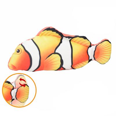 China Viable Dog Fish Chewing Toy Flippity Fish Toys Electric Interactive Kids Cat Fish Soft Toy For Baby Pet for sale