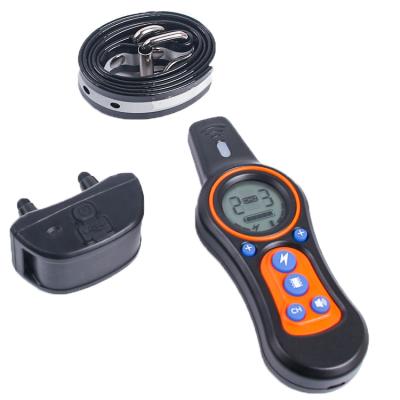 China Viable 3 in 1 Amazon Ebay Big Digital Display Dog Training Portable Silicone Remote Button Collar Hot Sale for sale