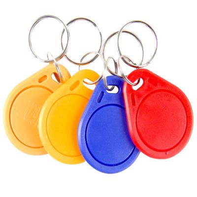 China Access control system ABS 125KHz 13.56Mhz material waterproof blue rfid card keyfobs tag for access control for sale