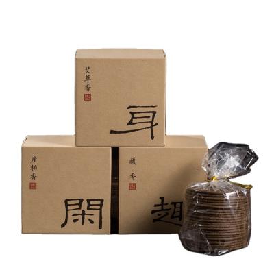 China Chinese incense natural Lao Zen Old Mountain moxa incense coil with high quality for sale