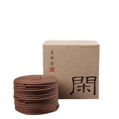 China Chinese Lao Zen Peace and Tranquility Old Moutain Incense 2Hours/48pcs Incense Natural Cypress Coil Incense for sale