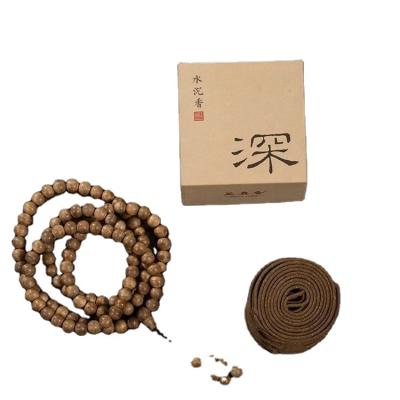 China Natural Lao Zen Old Moutain Eaglewood Oud Incense Coil Chinese Incense, Self-cultivation, Two-hours x48/pc Vietnam Coil Incense for sale