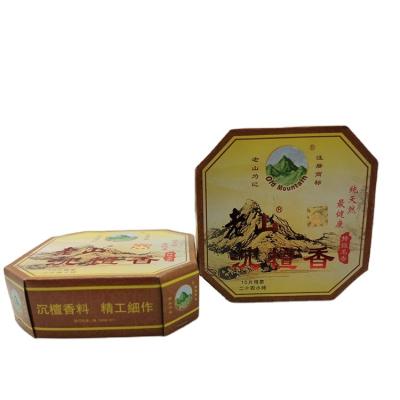 China Chinese Lao Zen Old Moutain Sandalwood Agarwood Incense Mixed Coil Incense For 24 Hours / 10pcs Made In China for sale