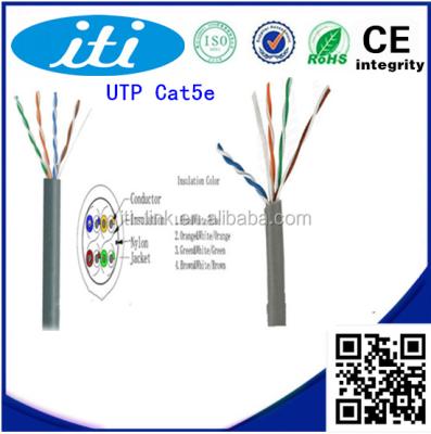 China 100Base-TX 23AWG/24AWG/26AWG/28AWG utp cat5e cable 1 since utp cat5e cable 1 for sale