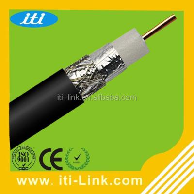 China rg6 cable, double coaxial cable of CCTA or CATV 1.02mm rg6 coaxial shielded for sale