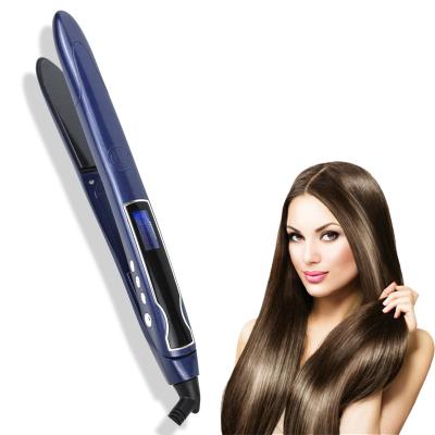 China Negative Ion Function 2 in 1 Professional Tourmaline Hair Straightener Ceramic Ionic Hair Curler Flat Iron Curling Iron for sale