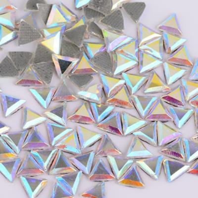 China eco-friendly lead free hot-fix korean rhinestone oval crystal ab shape 8*4mm for garment decoration for sale