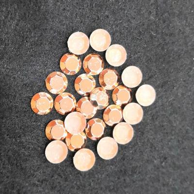 China Easily Transferred Transfer Material Metal Studs Hot Fix Octagon Aluminum Iron On Rhinestuds for sale