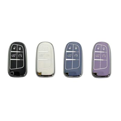 China High quality luxury car key cover tpu entry car sale like hot cakes jeep car key cover latest model jeep-four button 2022 for sale