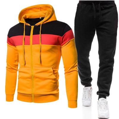 China Sports 2022 Spring and Autumn New Combination of three color zipper sweater suit men's sports and leisure sweater large size loose pull for sale