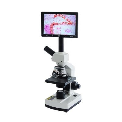 China High Quality 7 Inch LCD Screen Biological Teaching Thermostat Video Microscope for sale