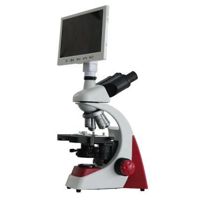 China Cheap Price Bioscience Lab 9 Inch LCD Screen Trinocular Medical Optical Microscope With Camera For Lab for sale