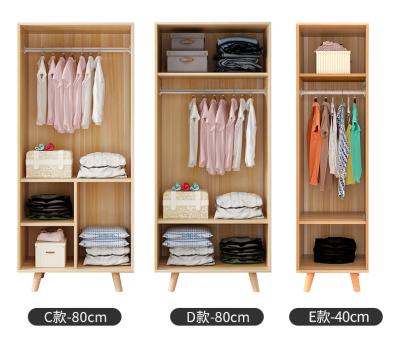 China Simple And Economical (Other) Double Door Height Wardrobe Bedroom Locker Wardrobe Customized Solid Wood Locker Per Piece Multi Adjustable Rental Furniture for sale