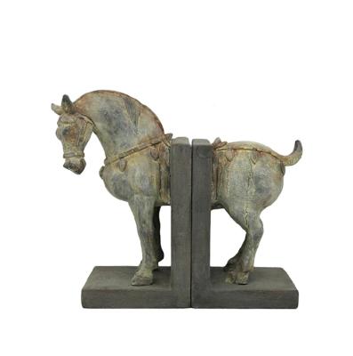 China 2020 Hot Selling Chinese Style Tang Horse Bookends Large China 2020 Art and Craft Resin for sale