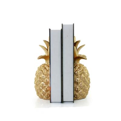 China China decorative modern resin pineapple shaped creative resin pineapple bookends for sale