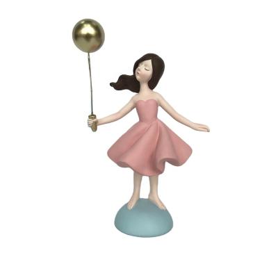 China American style newly designed resin mold made the production of girl indoor ornaments decorative balloon sculpture, used for indoor decor for sale