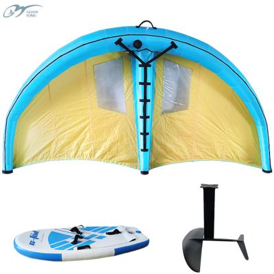 China Enjoy wonderful surfing experience ocean water surfing three pieces set inflatable wing to foil board carbon fiber inflatable hydrofoil set for sale