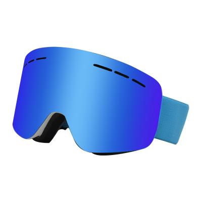 China Custom Made UV Anti Fog Skiing Goggles Logo Snow Glass Safety Goggles SKI Snowboard Goggles for sale