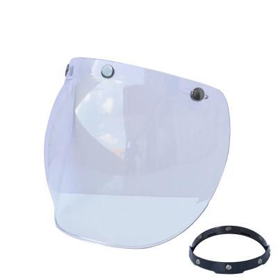 China RTS Motorcycles Leather Mirror Shield Helmet Lens Motorcycle Accessories Helmet Sun Visor for sale