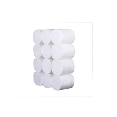 China Hotel Restaurant Home Party Embossed 3 Ply 4 Ply Tissue Paper Cheap Custom Soft Tissue Bathroom Tissue Coreless Roll Toilet Paper for sale