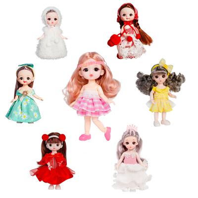 China Cheap 6 Inch Baby Girl Doll Fashion Random Custom Made Vinyl Educational New Dolls Toys For Children Mini Action Figures for sale