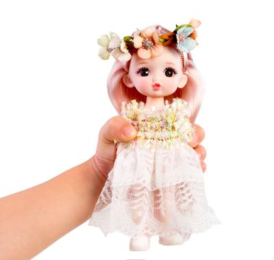 China Factory Wholesale Doll Minimalist Pretend Play 6 Inch Plastic Dolls With Clothes Mini Doll For Girl Toys for sale