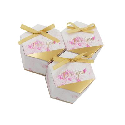 China Luxury Portable Wedding Biodegradable Candy Box Cardboard Packaging Candy Gift Box for sale