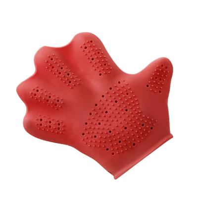 China EXFOLIATING Glove Type Bath Glove Brush Silicone Body Scrubber Body Scrubber Beauty SPA Essential Brush for sale