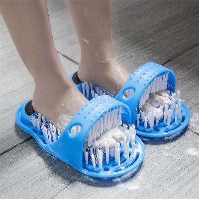 China All Natural Foot Wash Brush Dead Skin Brush Cleaning Slippers Bath Shower Feet Massage Slippers for sale