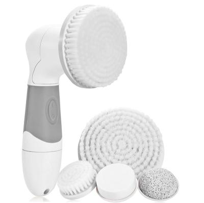 China Skin-Friendly 4 In 1 Home Use Beauty Equipment Exfoliating And Massaging Waterproof Facial Cleansing Instrument for sale