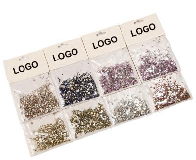 China Mixed Style Nail Art Rhinestones Glitter Diamond Decoration 1440pcs Multi Color Flat Bottom Nail Art 8 Choice 8 Options for sale