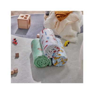 China Plush Flannel Baby Blanket Anti-static Super Soft Light Weight Embroidered Fleece Baby Blanket For Girls for sale