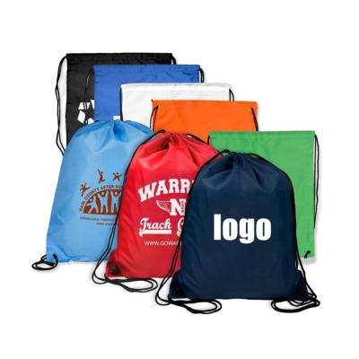 China Custom Wholesale Cheap Polyester Drawstring Pouch Pack Promotional Eco Friendly Bag Eco Friendly for sale