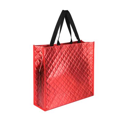 China High Quality Reusable Reusable Handled Packaging PP Non Woven Shopping Bags With Custom Printed Logo for sale