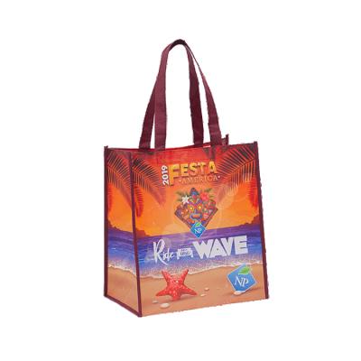 China Factory Outlet Handled Reusable Shopping Packaging PP Non Woven Shopping Bags With Custom Printed Logo for sale