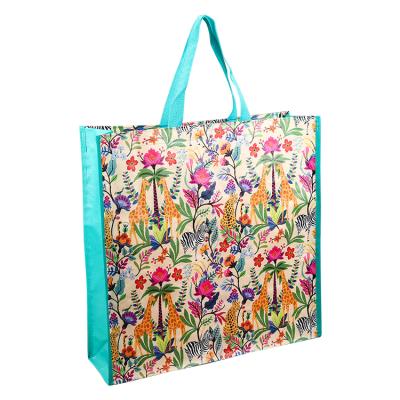 China Eco - Friendly Supermarket Shopping Environmental Reusable Plastic Recycled PP Woven Shopping Bags for sale