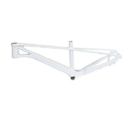 China New 20 Inch Carbon Fiber Frame MTB BMX Bike Frame Folding Road Bike Fat Listing White Frame for sale