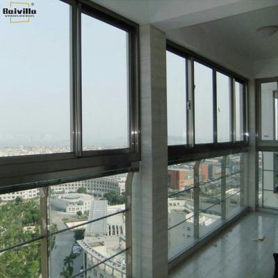 China Best Soundproof High Quality Aluminum Profile Sliding Windows Frame Modern Black Aluminum Glass Windows for sale