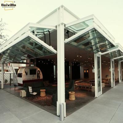 China Soundproof quick fold door in good aluminum for restaurant / hotel / caffe shop for sale