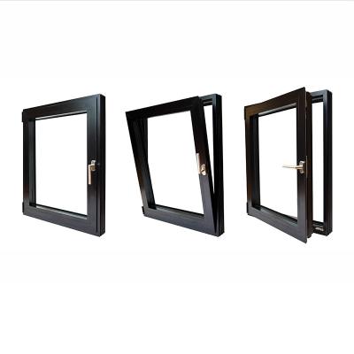 China Baivilla Soundproof Hurricane Double Impact Resistant Glass Aluminum Thermal Break Tilt And Turn Window for sale