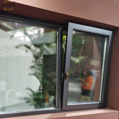 China Baivilla Soundproof Thermal Break Aluminum Commercial Interior Glass Window for sale